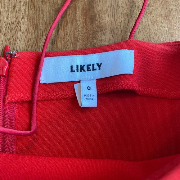 Likely Fitted Red Dress - Picture 3 of 4